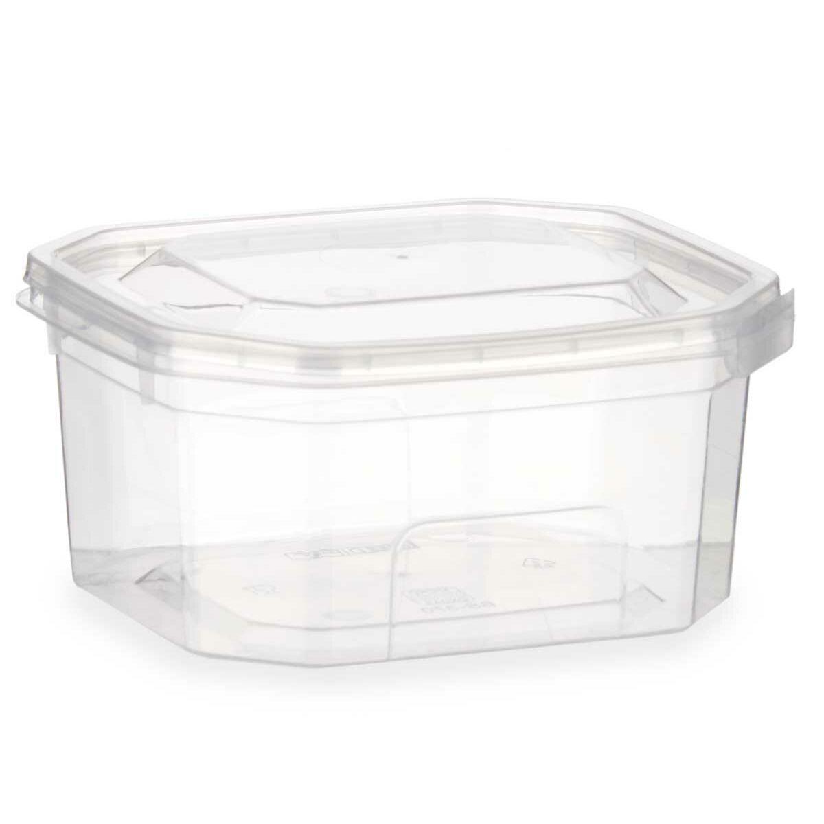 Fiambrera Rectangular con Tapa Leknes BS370ROI Transparente Polipropileno 370 ml 10,7 x 5,5 x 11,7 cm (24 Unidades)