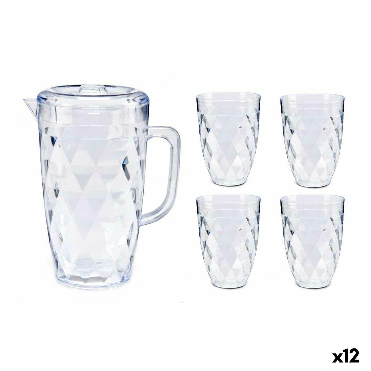 Jarra Leknes CK63946-2-T Transparente Poliestireno Set (12 Unidades)