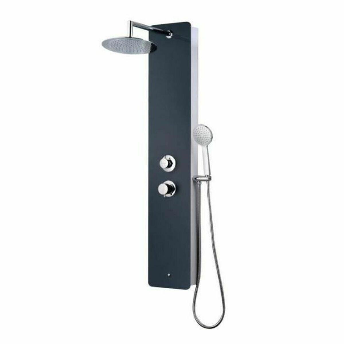 Columna de Ducha Rousseau Acero Inoxidable ABS Hidromasaje