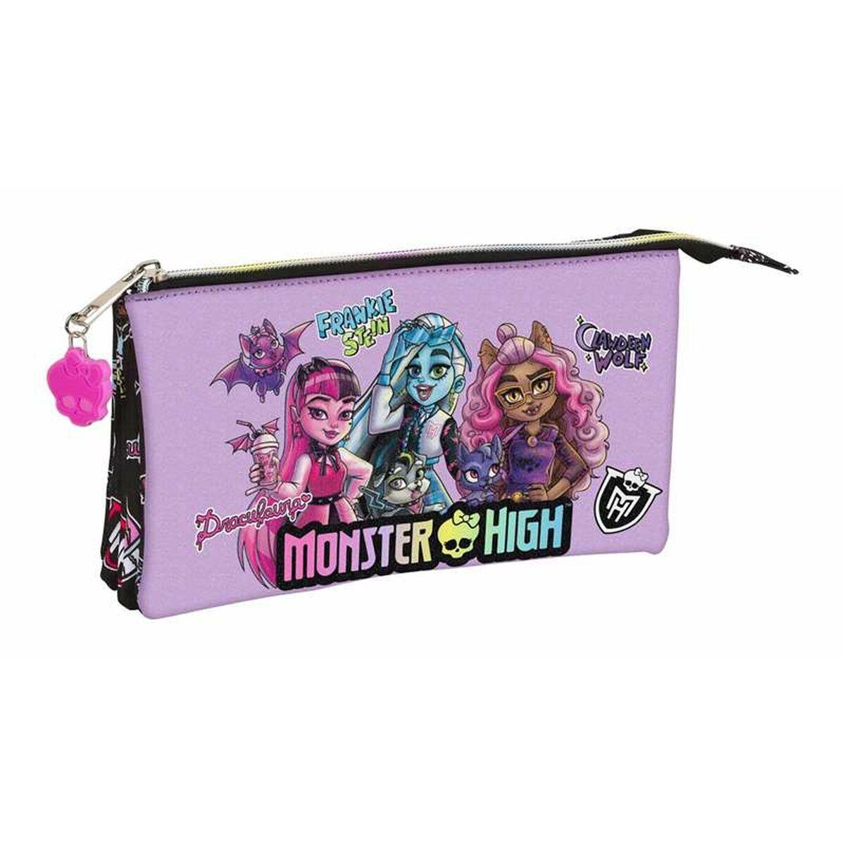Portatodo Triple Monster High Creep 22 x 12 x 3 cm