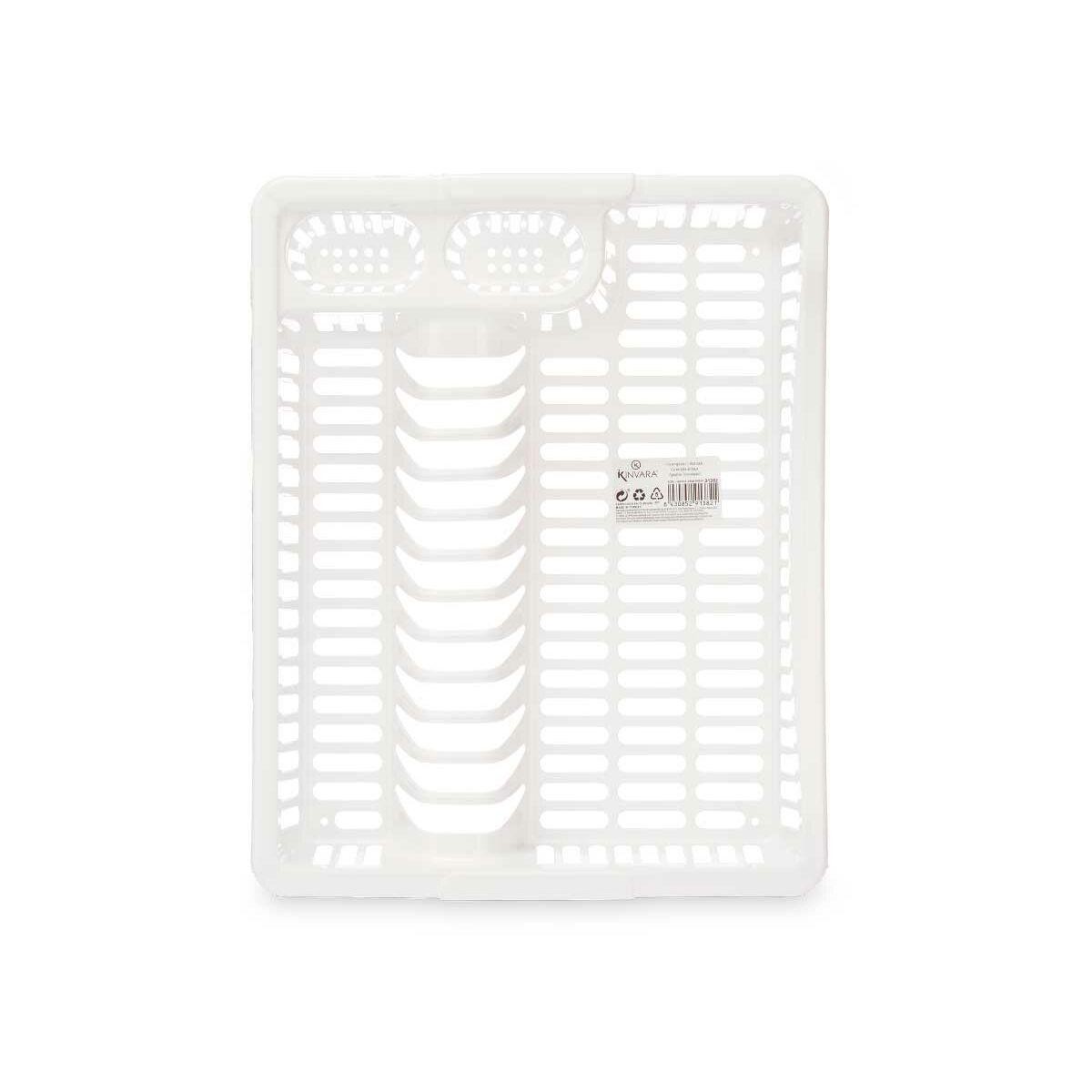 Escurridor para Fregadero Kinvara YMA04 1095 01 Blanco 45,5 x 8 x 36,5 cm (12 Unidades)