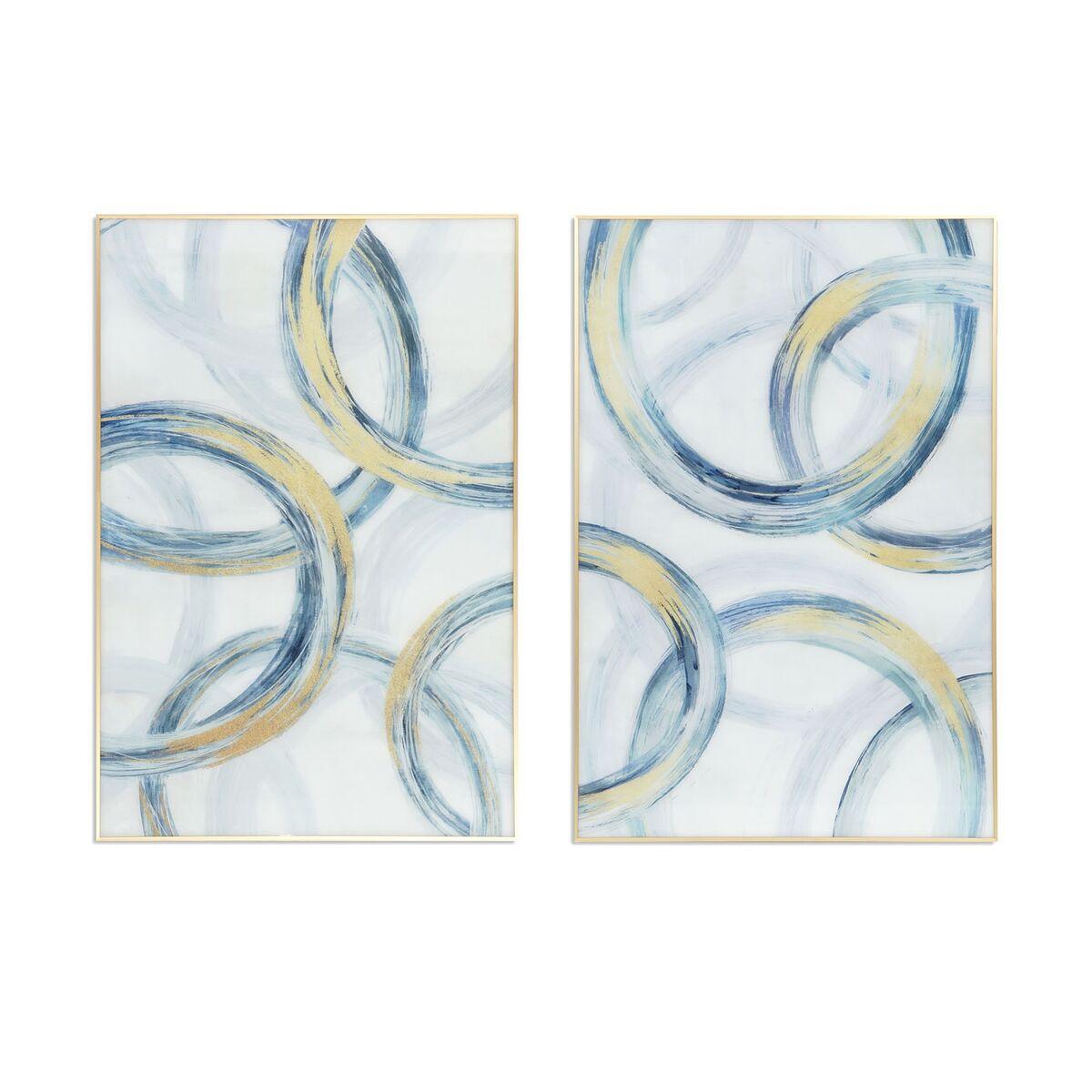 Cuadro DKD Home Decor Abstracto Moderno 80 x 2,5 x 120 cm (2 Unidades)