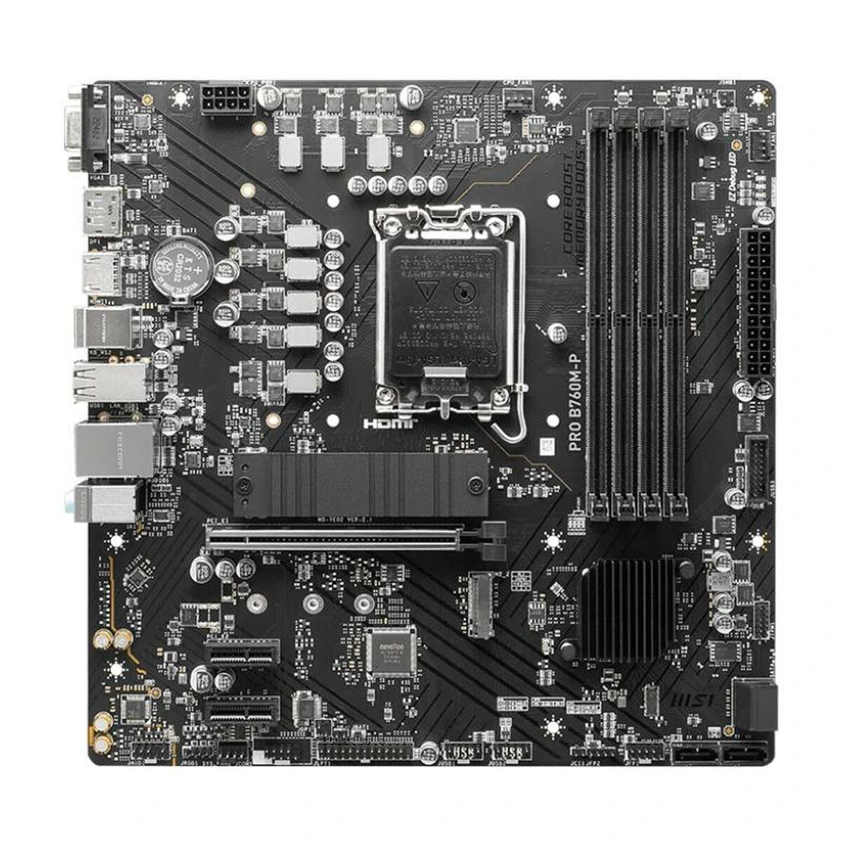 Placa Base MSI PRO B760M-P DDR4 LGA1700 LGA 1700 Intel Intel B760
