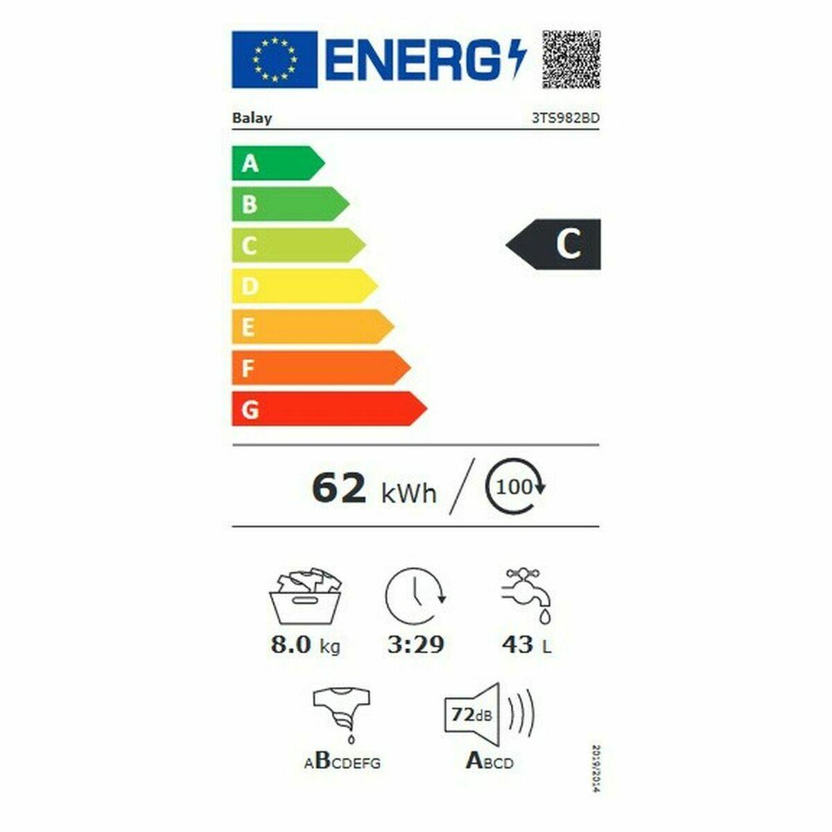 Lavadora Balay 3TS982BD 1200 rpm 8 kg