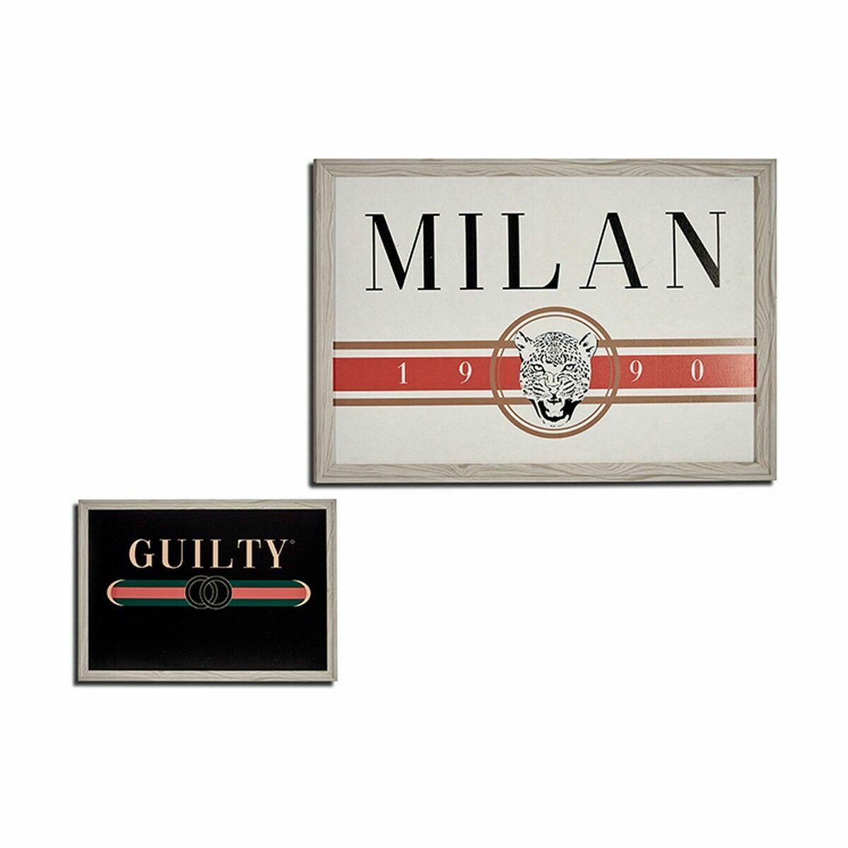 Cuadro GUILTY MILAN Aglomerado 46 x 2 x 66 cm (6 Unidades)