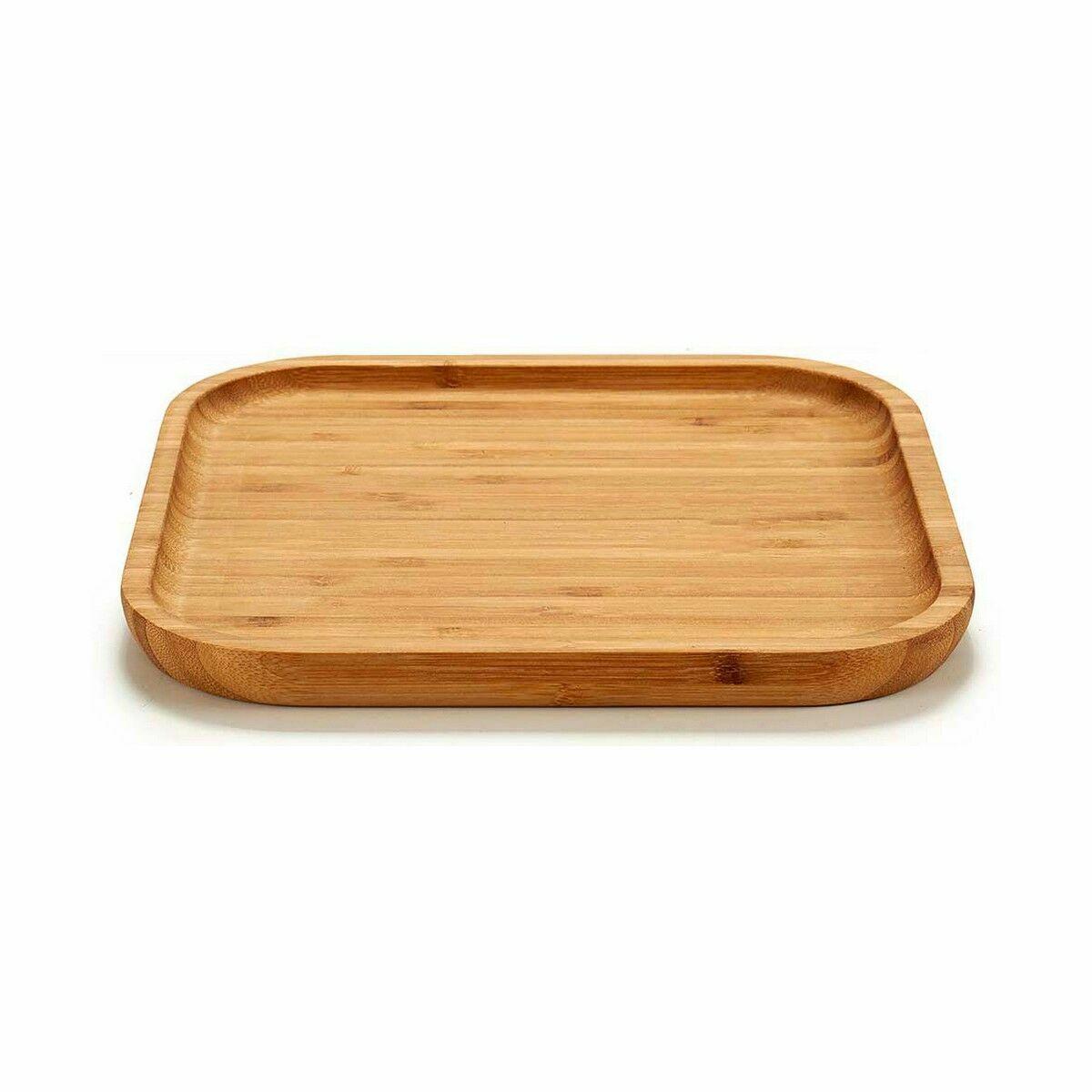 Bandeja de Aperitivos Kinvara JWKW-3710 Marrón Cuadrada 20 x 1,5 x 20 cm (12 Unidades)