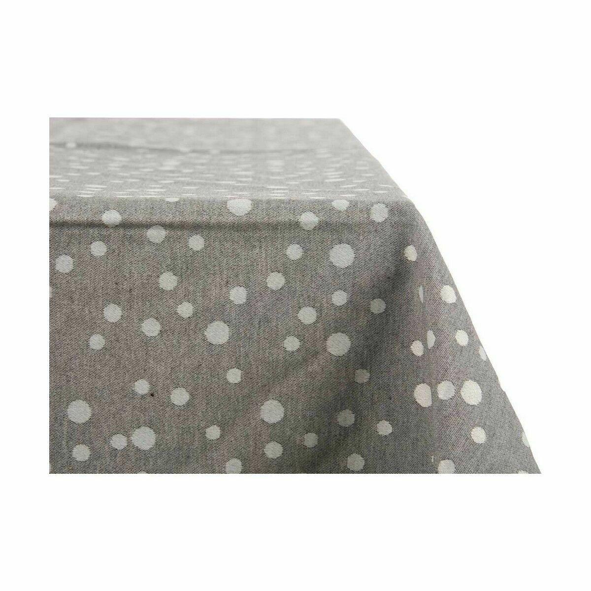 Mantel Kinvara BABEL GRIS 42 Gris Jacquard 140 x 180 cm Antimanchas Lunares (8 Unidades)