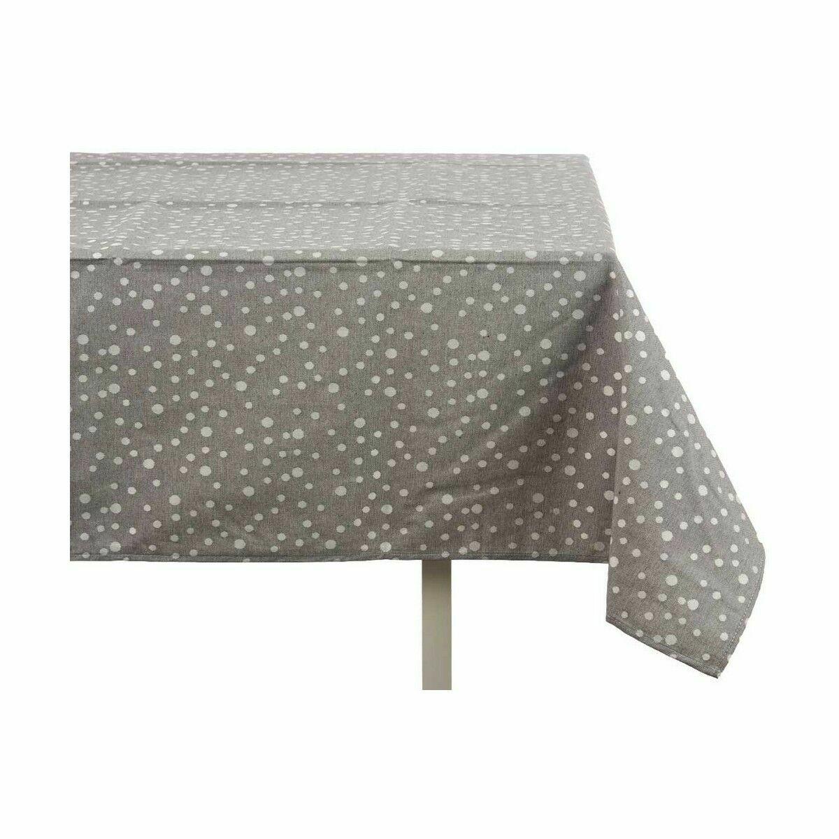 Mantel Kinvara BABEL GRIS 42 Gris Jacquard 140 x 180 cm Antimanchas Lunares (8 Unidades)