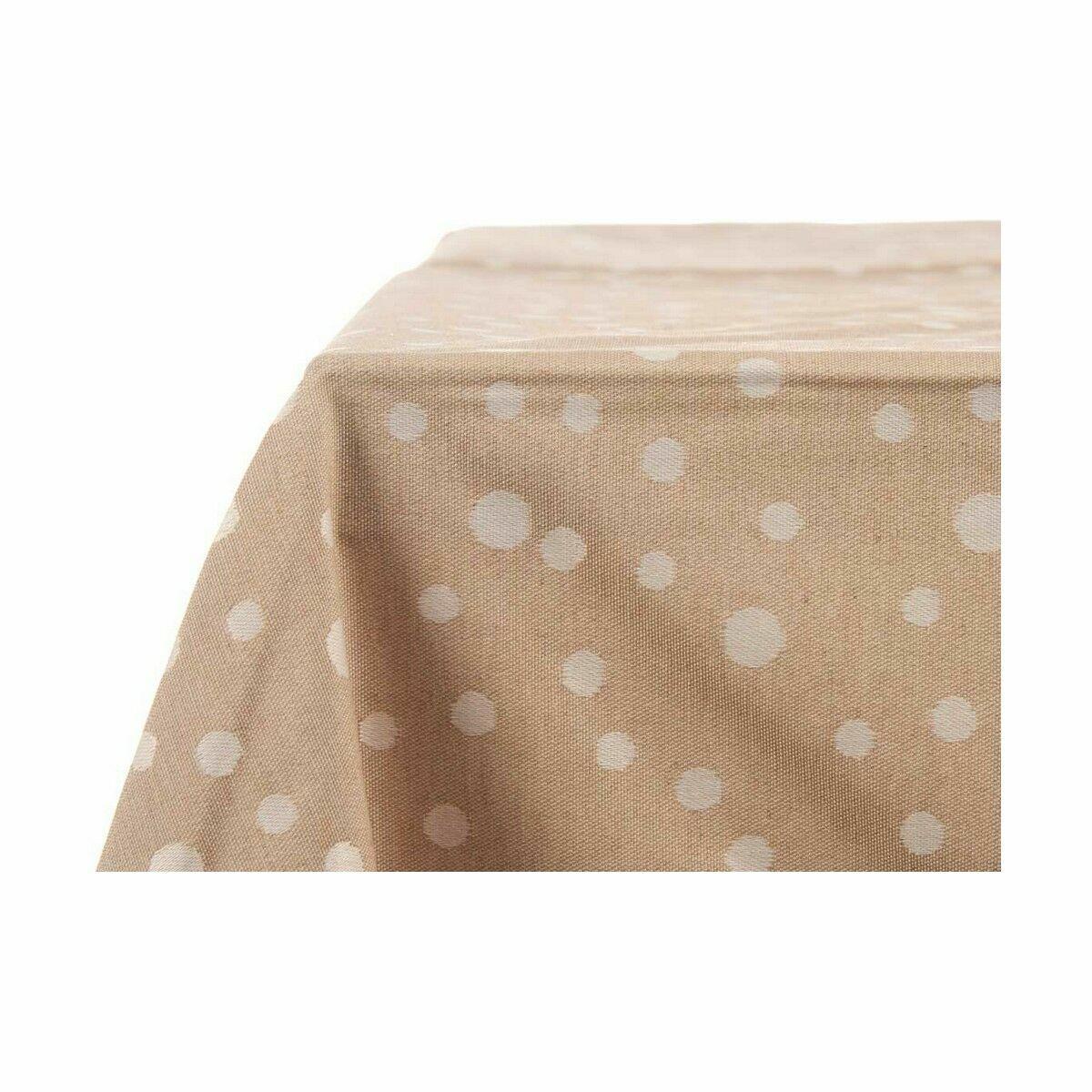 Mantel Kinvara BABEL BEIGE 41 Beige Jacquard 140 x 180 cm Antimanchas Lunares (8 Unidades)