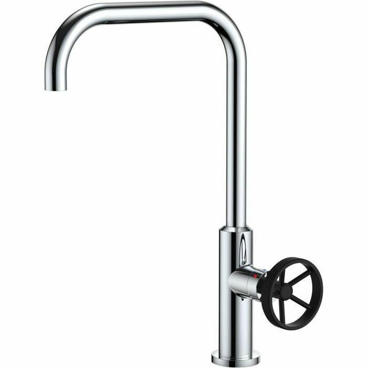 Grifo Monomando Rousseau Gris Chrome Acero Inoxidable