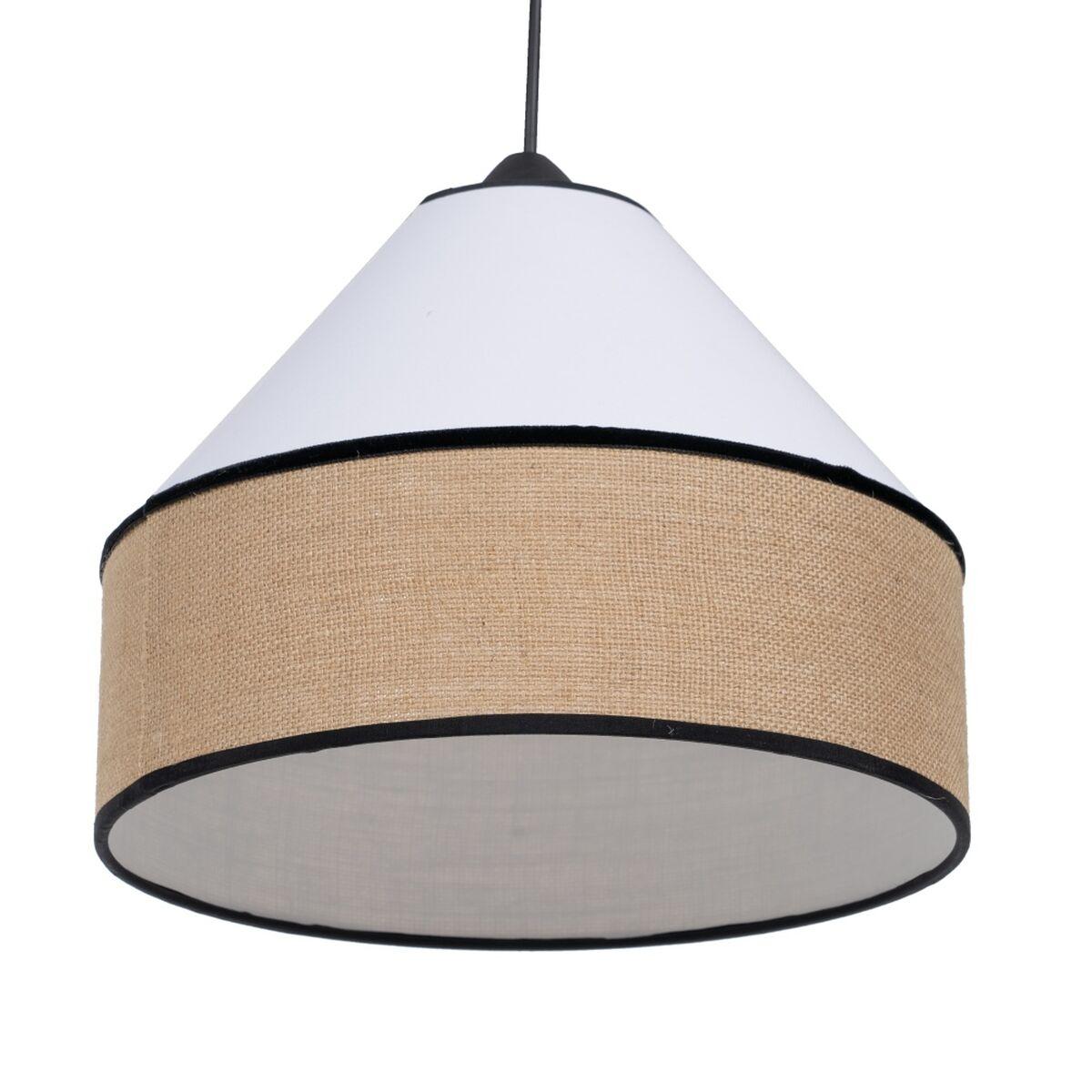 Lámpara de Techo Blanco Negro Natural Hierro Plástico 220-240 V 30 x 30 x 25 cm
