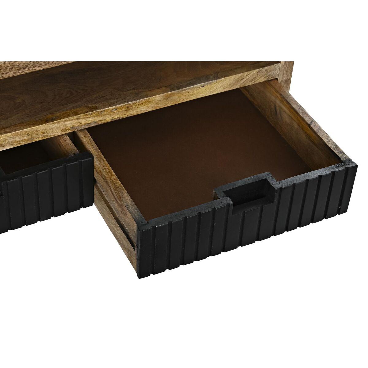 Mesa de Centro DKD Home Decor Negro Marrón claro Metal Madera de mango 120 x 60 x 45 cm