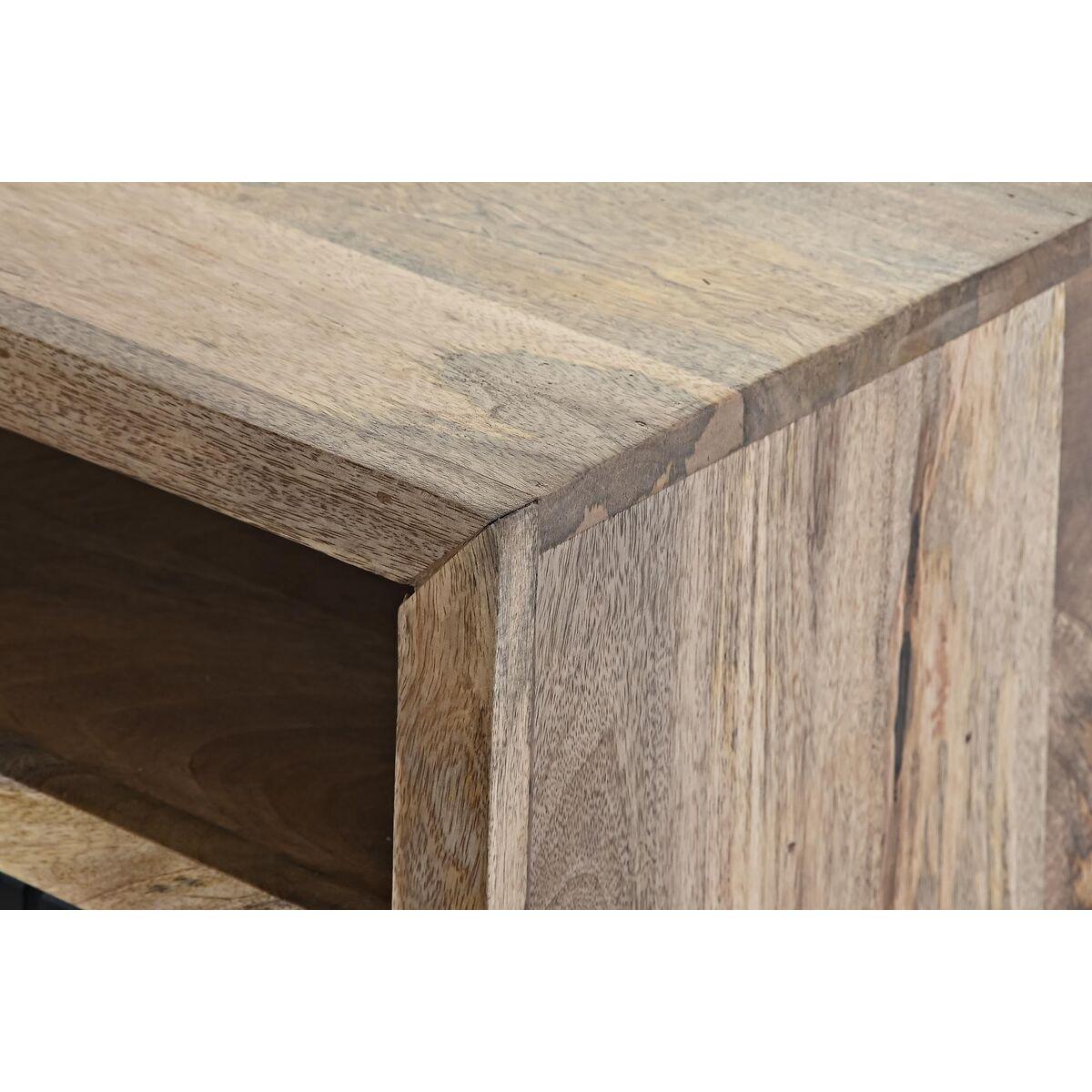 Mesa de Centro DKD Home Decor Negro Marrón claro Metal Madera de mango 120 x 60 x 45 cm
