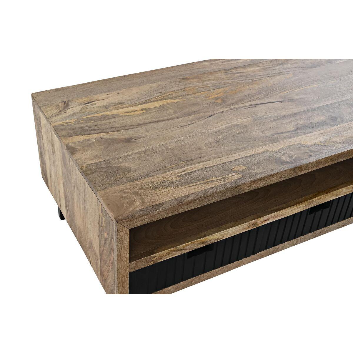 Mesa de Centro DKD Home Decor Negro Marrón claro Metal Madera de mango 120 x 60 x 45 cm