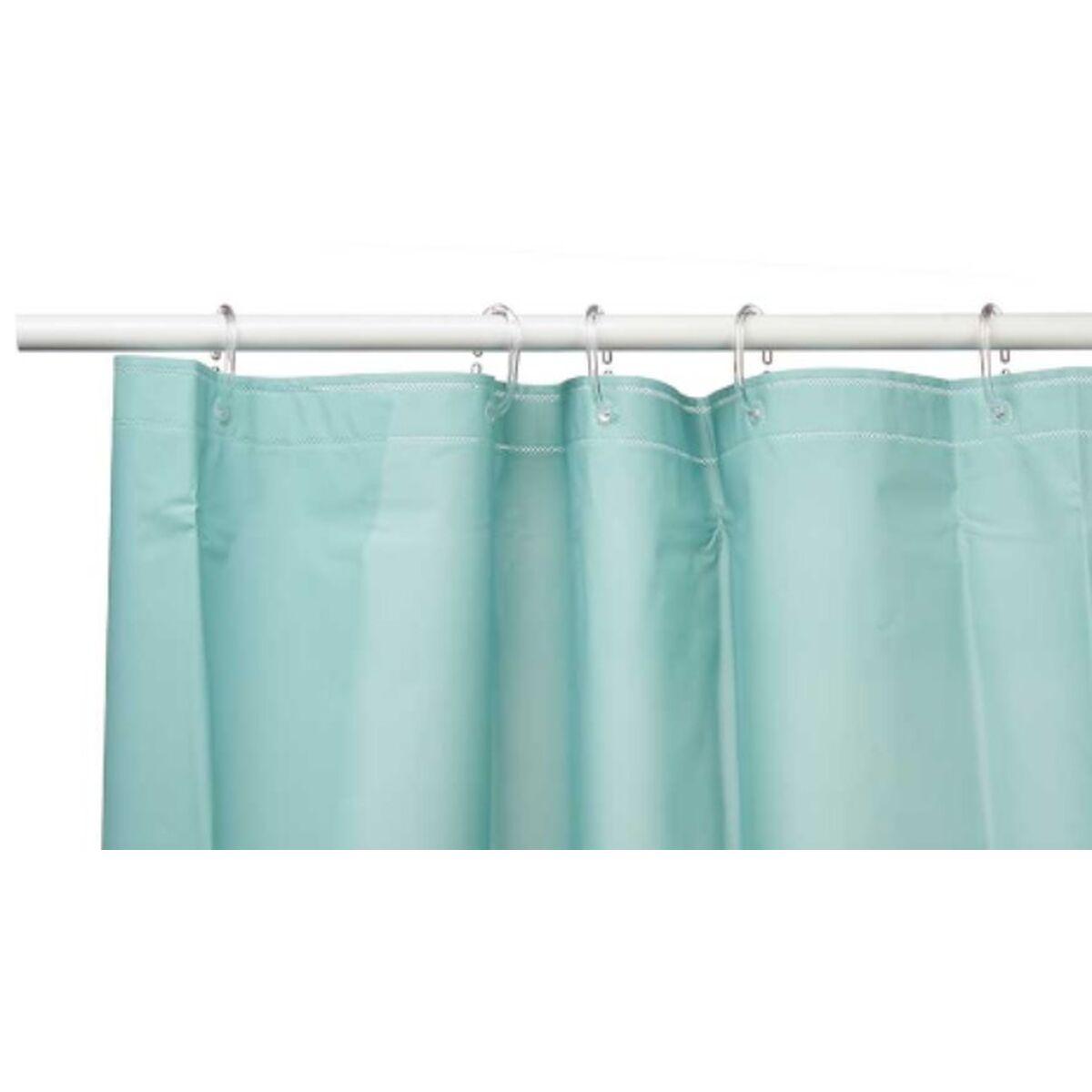 Cortina de Ducha Berilo SC-MIX-01-GREEN Verde Polietileno EVA 180 x 180 cm (12 Unidades)