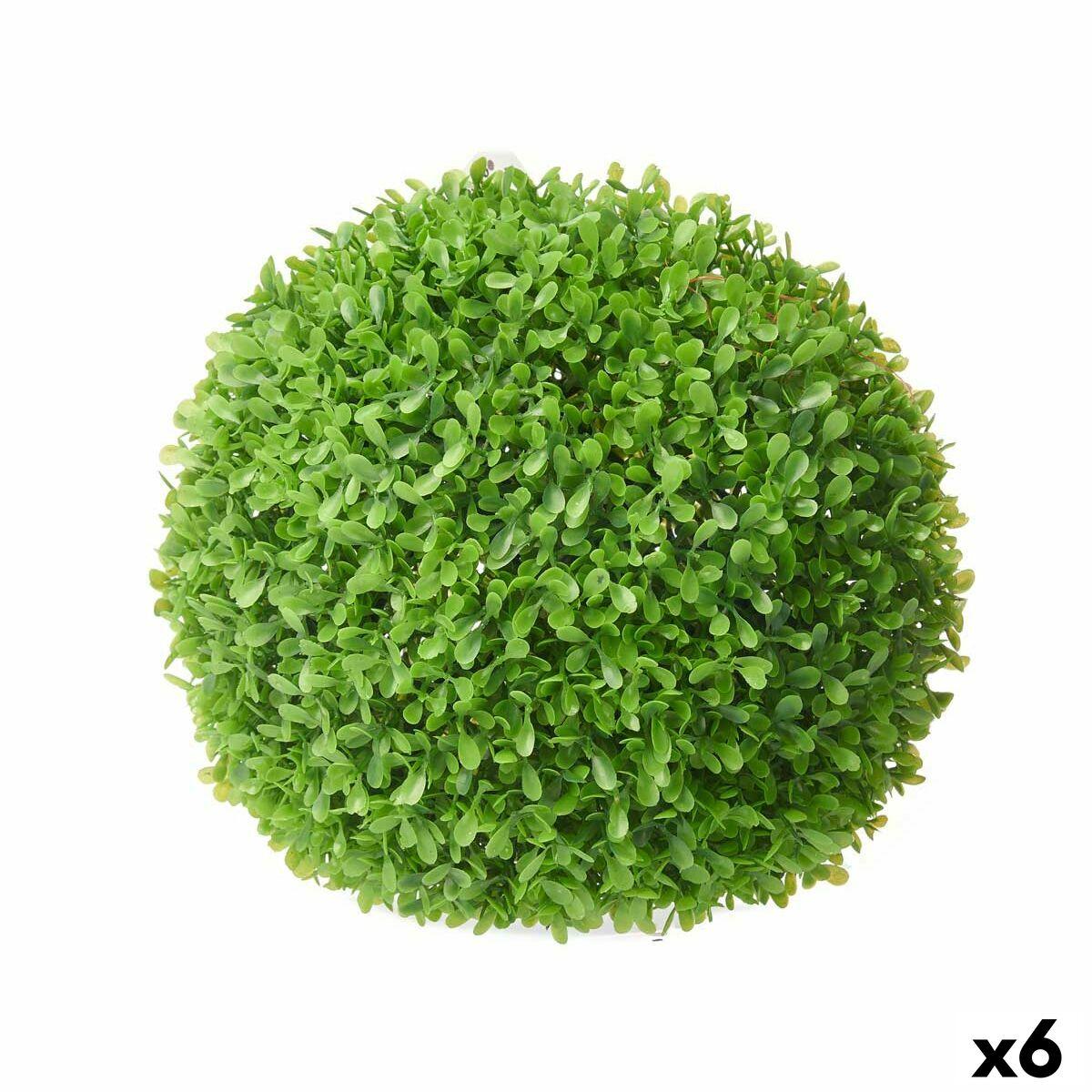 Planta Decorativa Ibergarden 550 Plástico Hojas Bola 27 x 27 x 27 cm (6 Unidades)