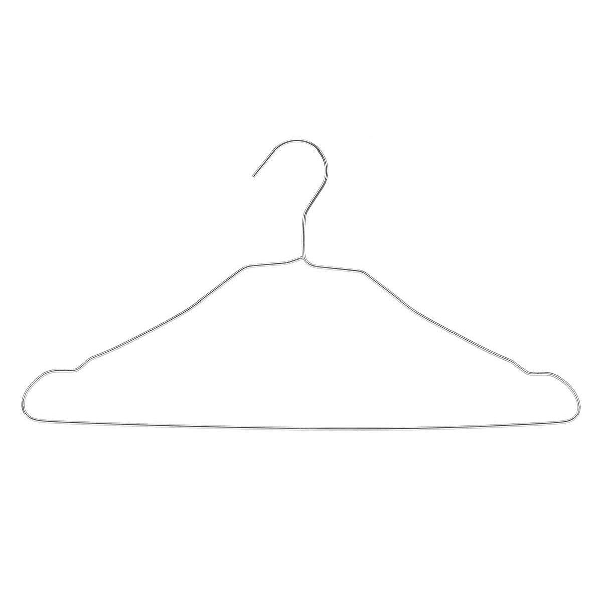 Juego de Perchas Kipit 29100190 Plateado Metal 39,5 x 20 x 0,5 cm (24 Unidades)