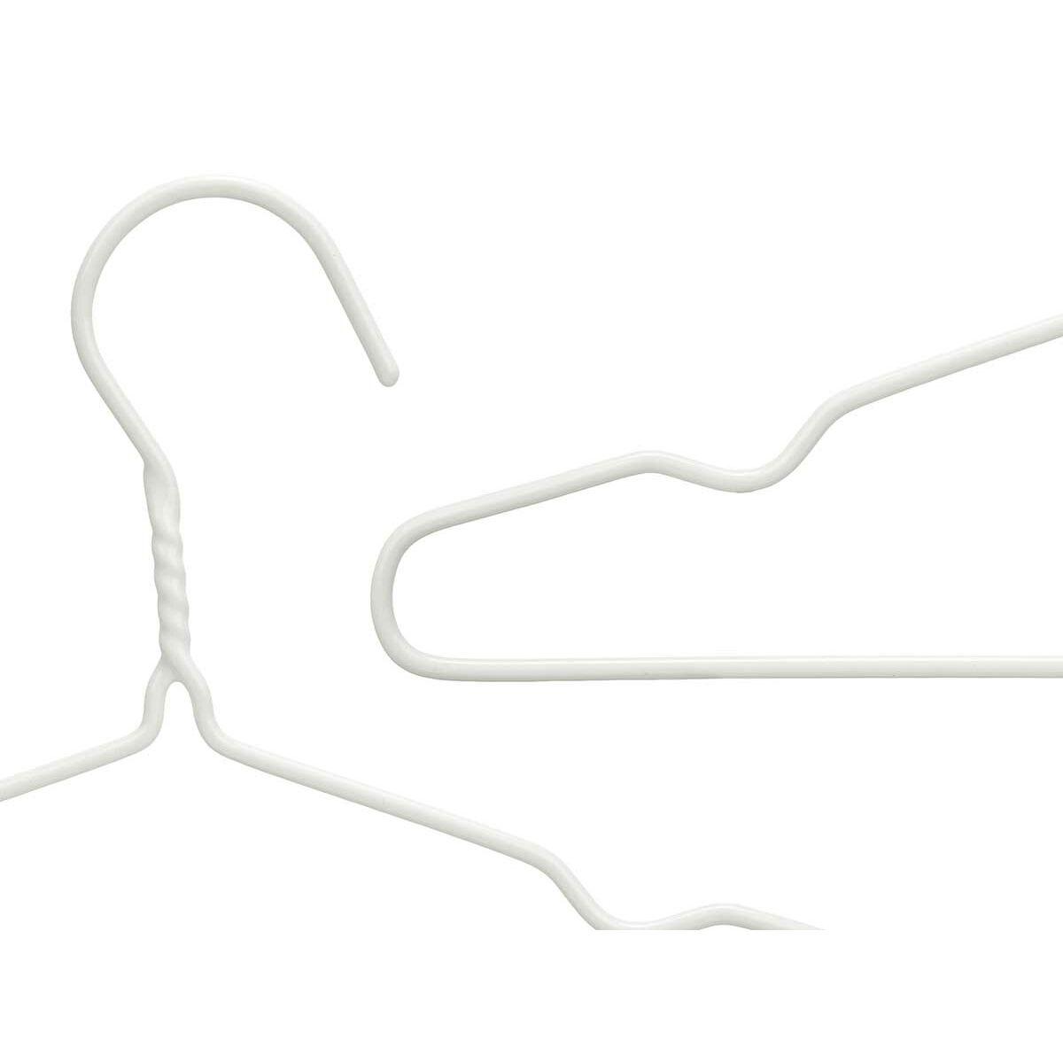 Juego de Perchas Kipit 29100192 Blanco Metal Silicona Infantil 30 x 18 x 1 cm (24 Unidades)