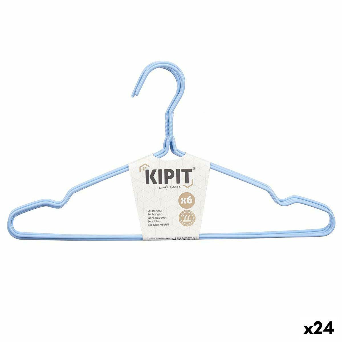 Juego de Perchas Kipit 29100193 Metal Silicona 40 x 21 x 0,5 cm (24 Unidades)
