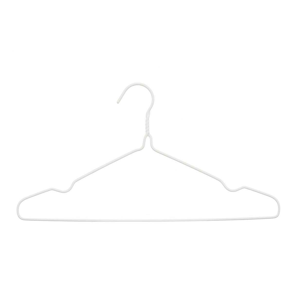 Juego de Perchas Blanco Metal Silicona 39,5 x 20 x 0,5 cm (24 Unidades)
