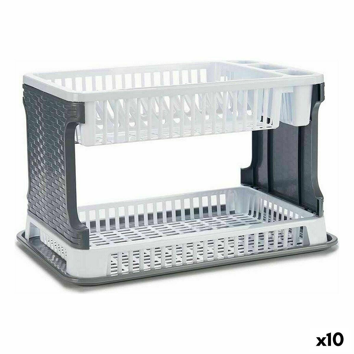 Escurridor para Fregadero Kinvara TP7071-1 Blanco 44,5 x 30,3 x 27 cm (10 Unidades)