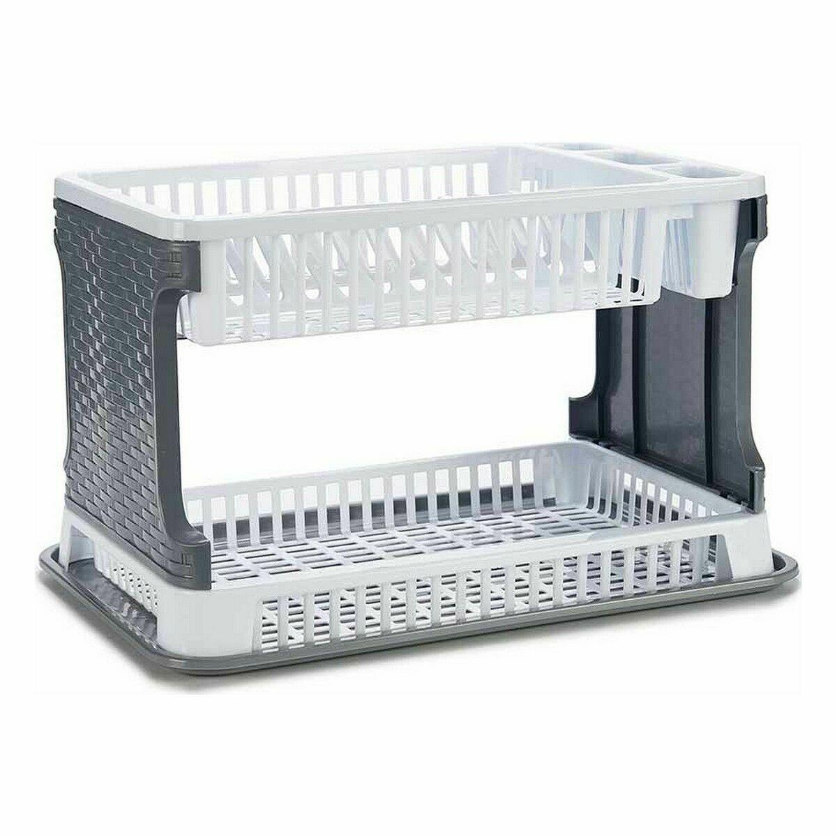 Escurridor para Fregadero Kinvara TP7071-1 Blanco 44,5 x 30,3 x 27 cm (10 Unidades)