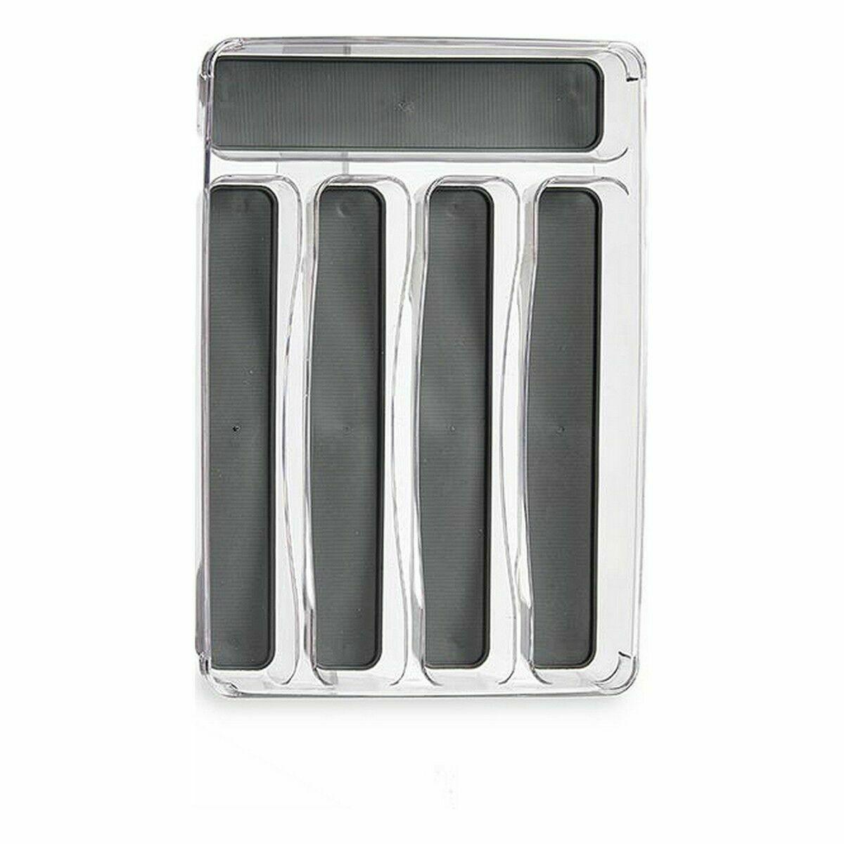 Organizador para Cubiertos Kinvara W623315 Gris Plástico reciclado 23,3 x 4,5 x 32,7 cm (12 Unidades)