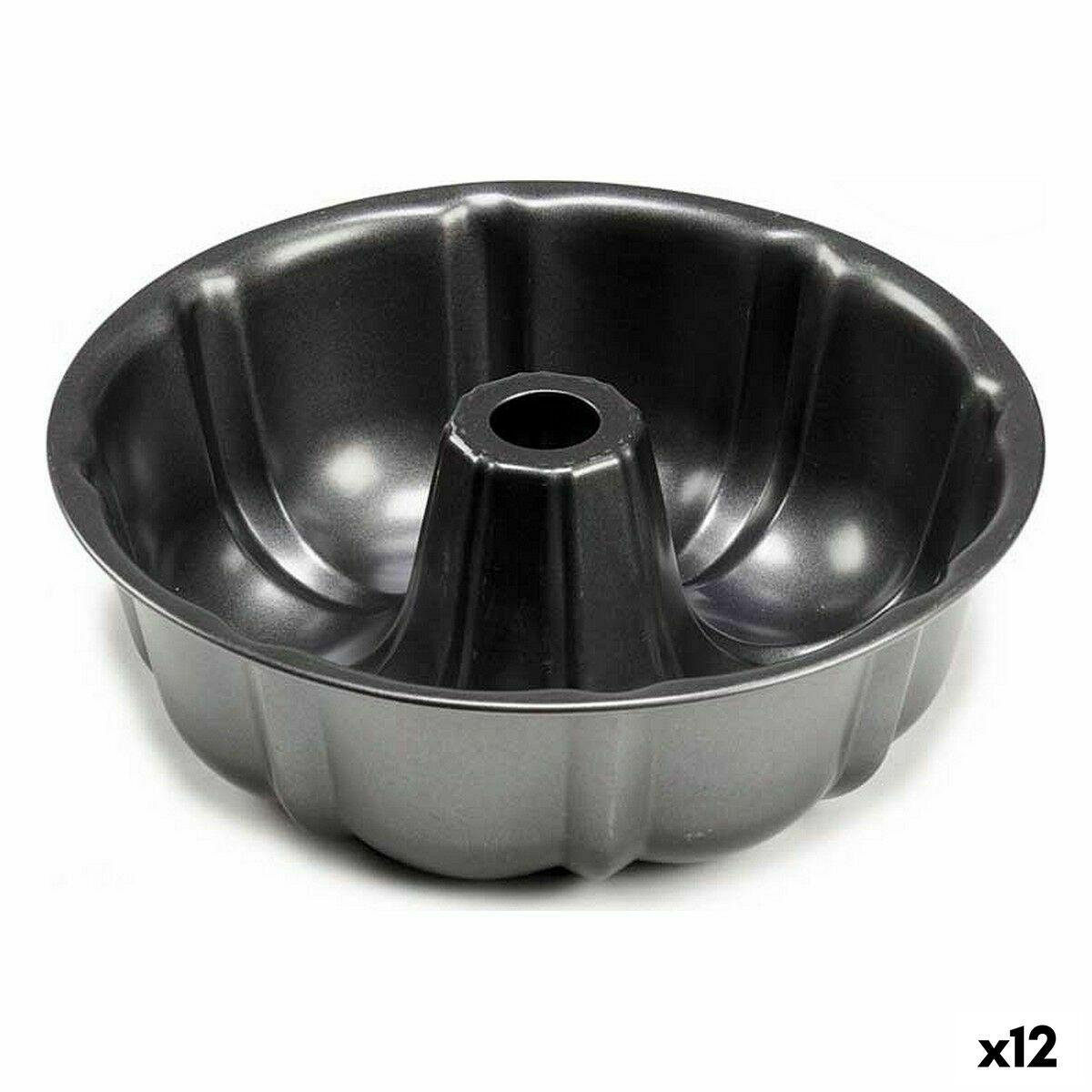 Molde con forma Gris oscuro Metal 1,5 L 25,4 x 8 x 25,4 cm Anillo (12 Unidades)