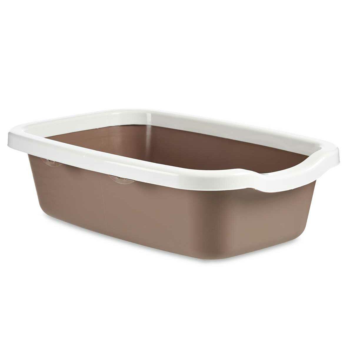 Arenero para Gatos Mascow 87893 Blanco Beige Plástico 38 x 16 x 58,5 cm (11 Unidades)