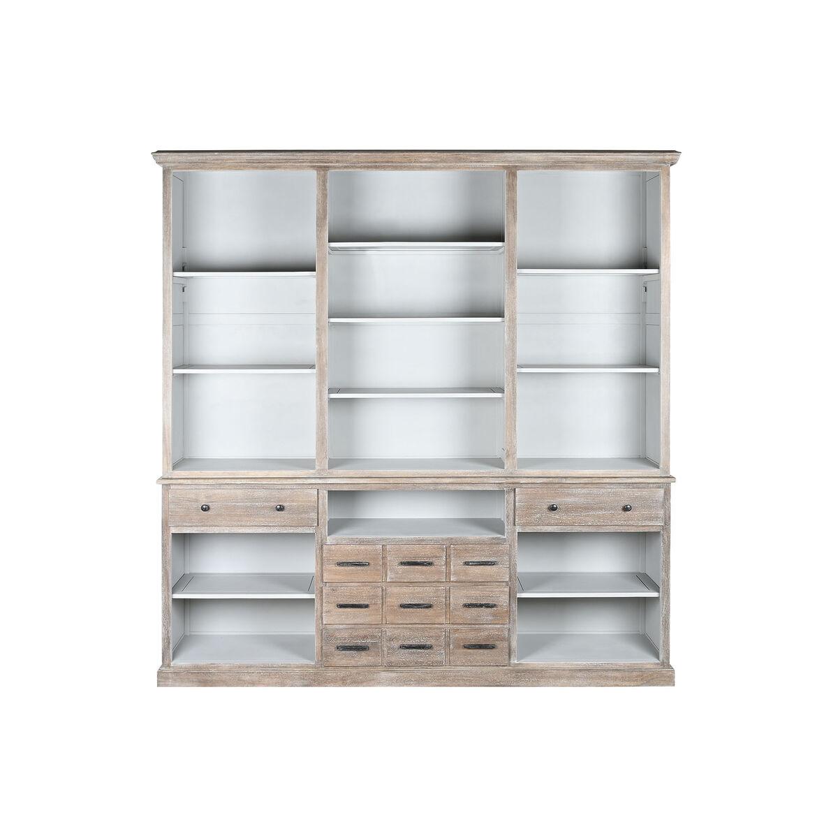 Estantería DKD Home Decor Gris Natural Madera de mango 220 x 45 x 230 cm