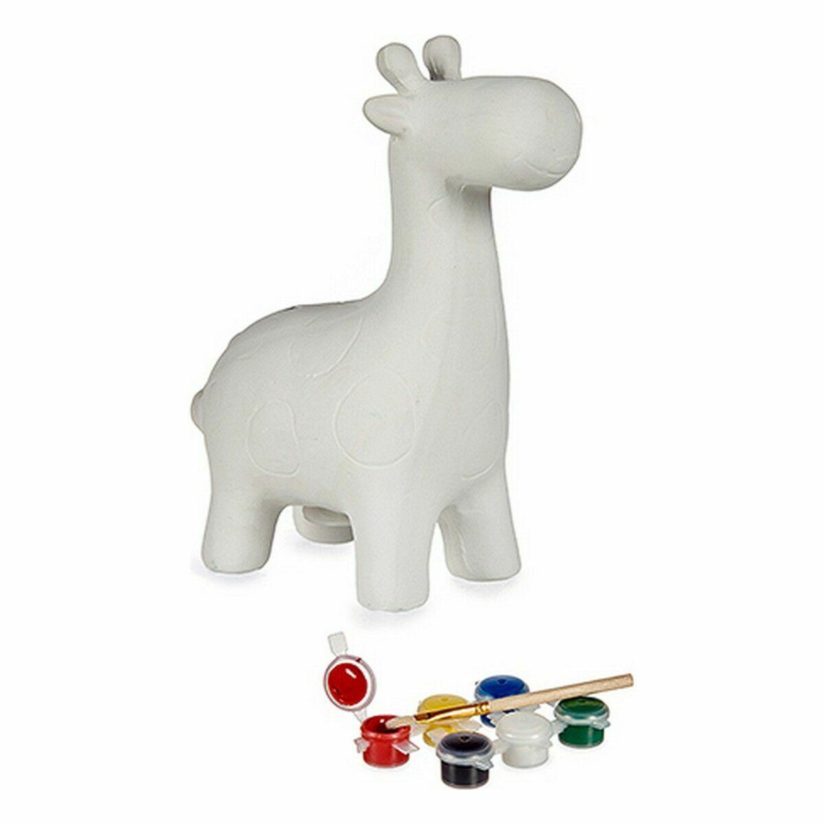 Hucha para Pintar Pincello BS2316 Cerámica Jirafa 6,8 x 16,2 x 13,2 cm (12 Unidades)