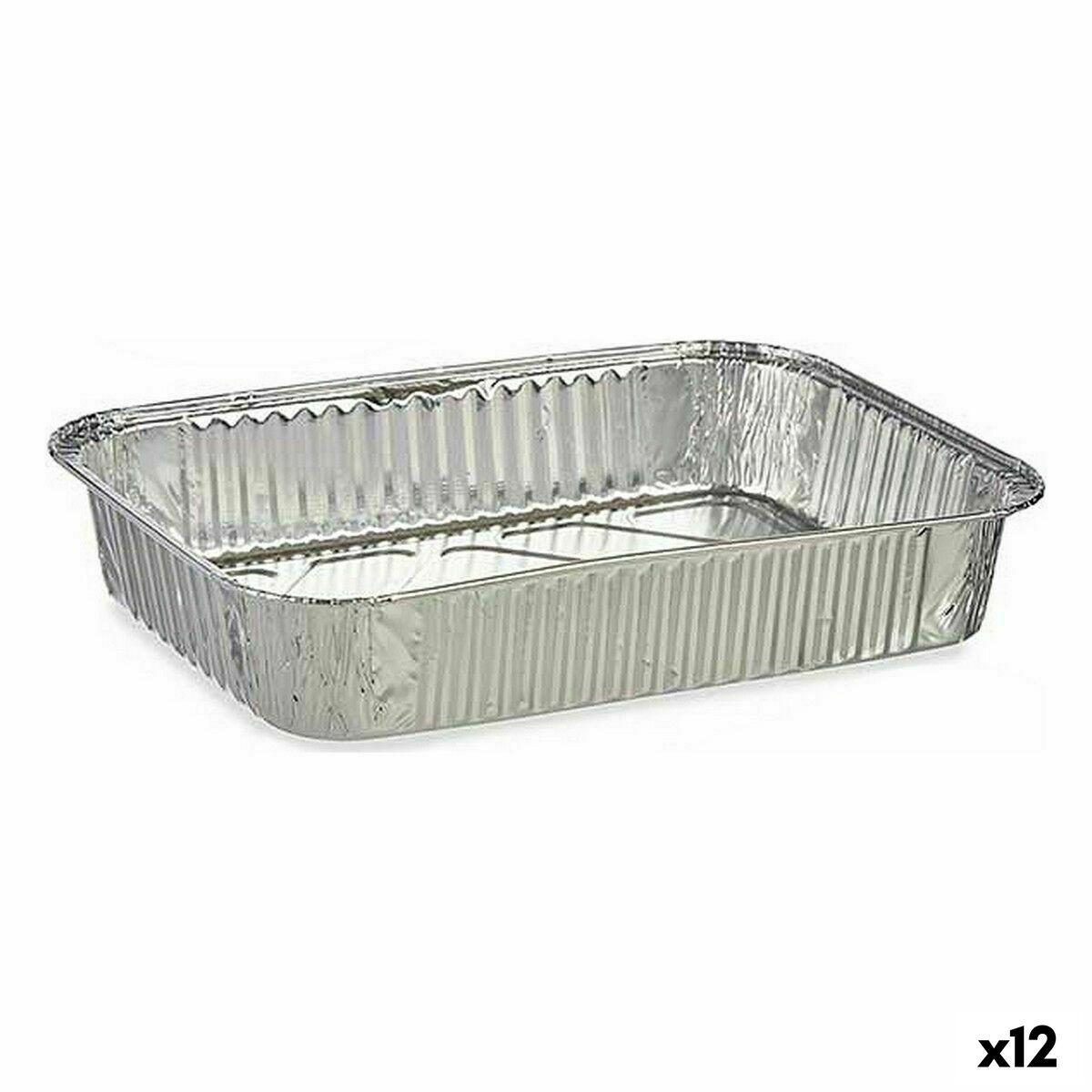 Set de bandejas para Alimentos Kinvara 17234 Desechable 12 Unidades