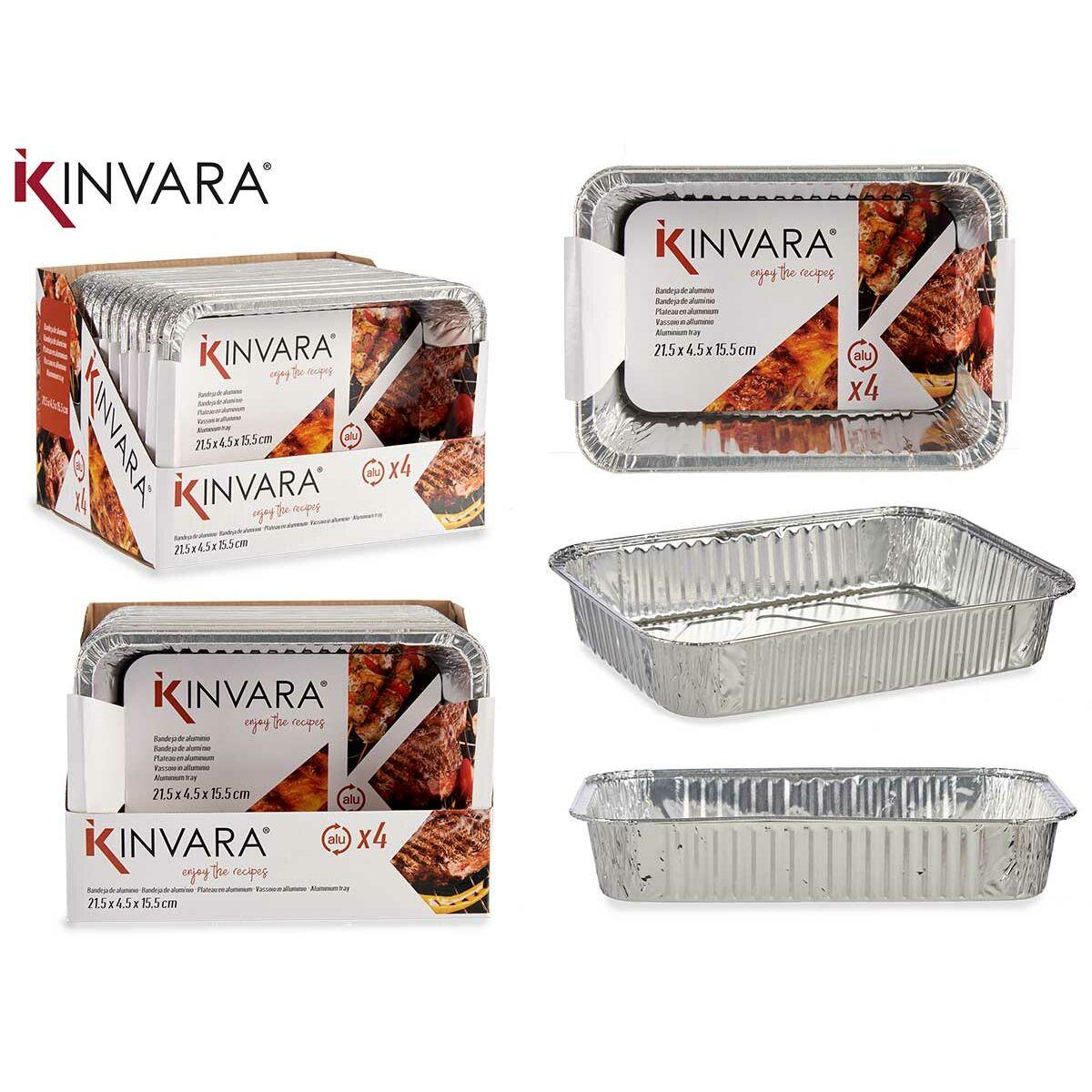 Set de bandejas para Alimentos Kinvara 17234 Desechable 12 Unidades