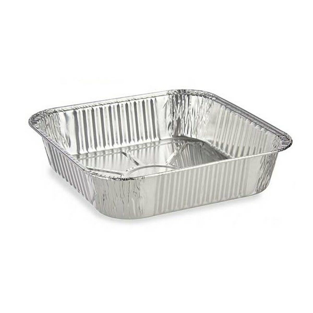 Set de bandejas para Alimentos Kinvara 23241 Desechable Cuadrado 12 Unidades