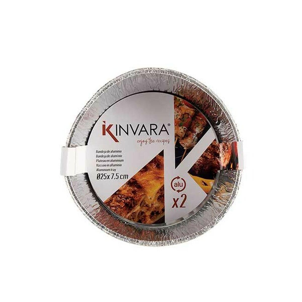 Set de bandejas para Alimentos Kinvara 30287 Desechable Redondo 12 Unidades
