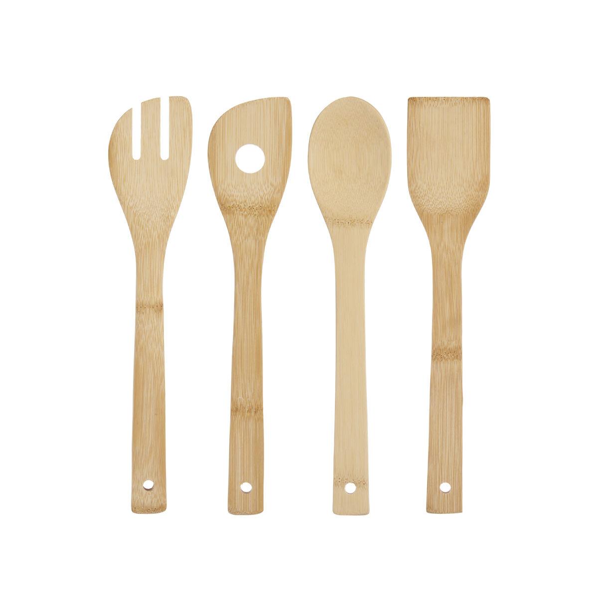 Juego de Utensilios de Cocina Bambú (12 Unidades)