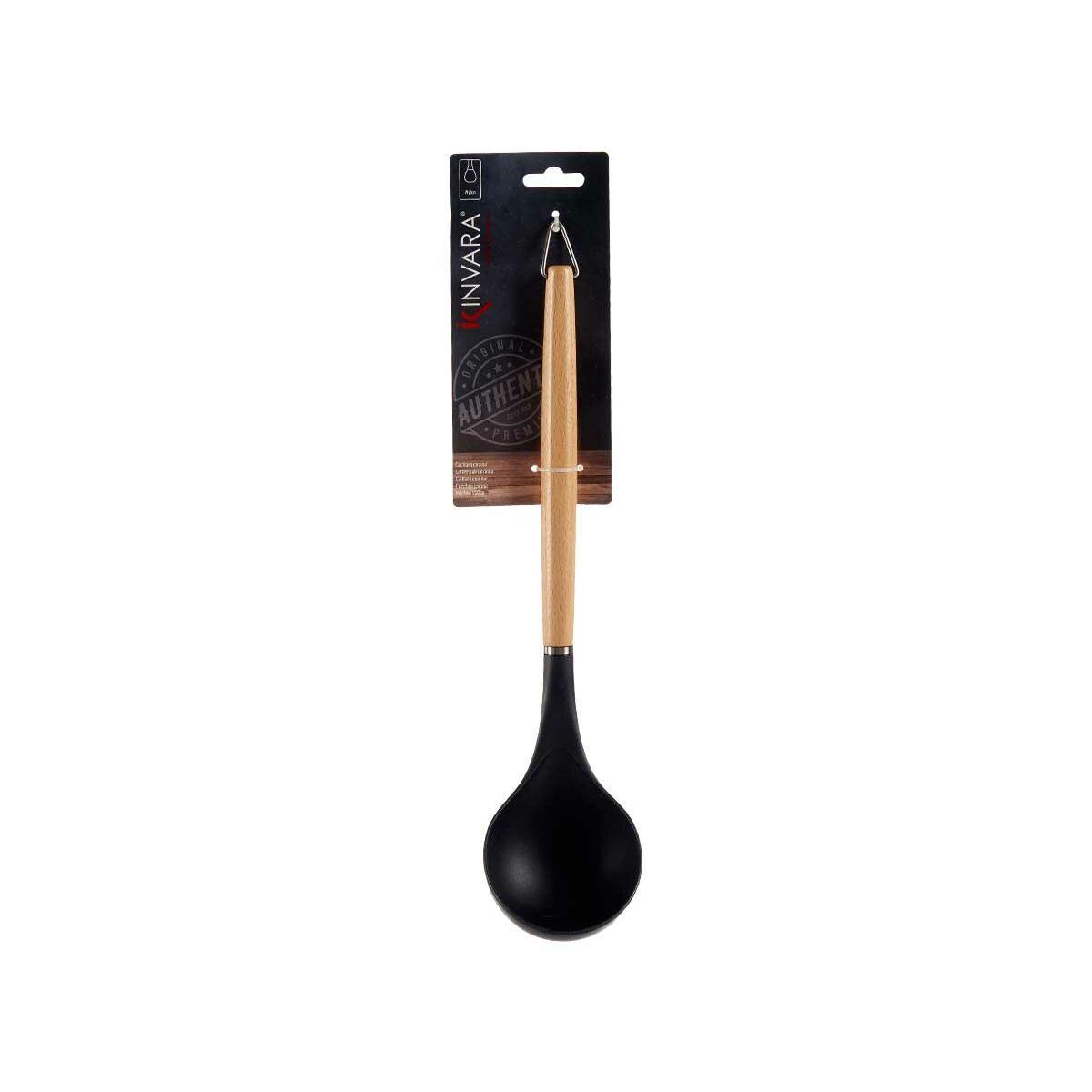 Cucharón Kinvara HW428013 Negro Madera de haya 8 x 3 x 32,5 cm (48 Unidades)