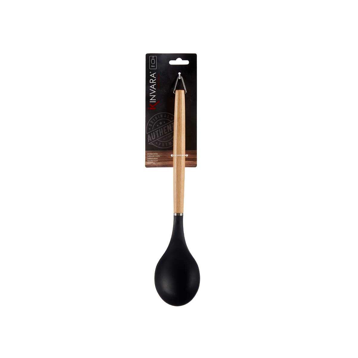 Cucharón Kinvara HW428012 Negro Madera de haya 7 x 2 x 32,5 cm (48 Unidades)