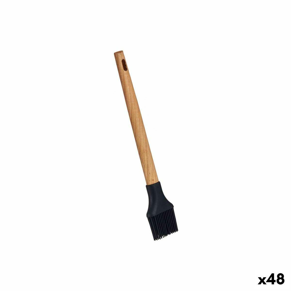 Pincel de Silicona Kinvara HW418868 Madera de haya 5 x 1,8 x 28 cm (48 Unidades)
