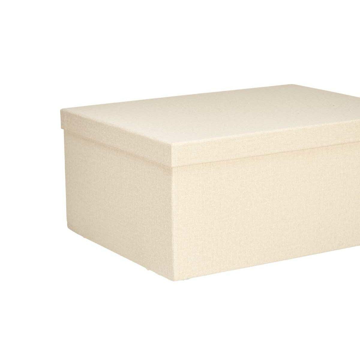 Set de Cajas Organizadoras Apilables Pincello 125 Natural Cartón (2 Unidades)