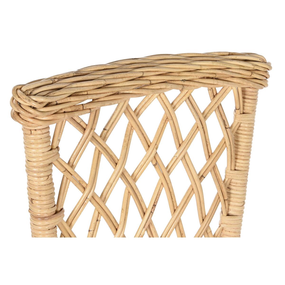 Silla DKD Home Decor Blanco Natural 45 x 55 x 85 cm 45 x 55 x 90 cm 47 x 58 x 90 cm