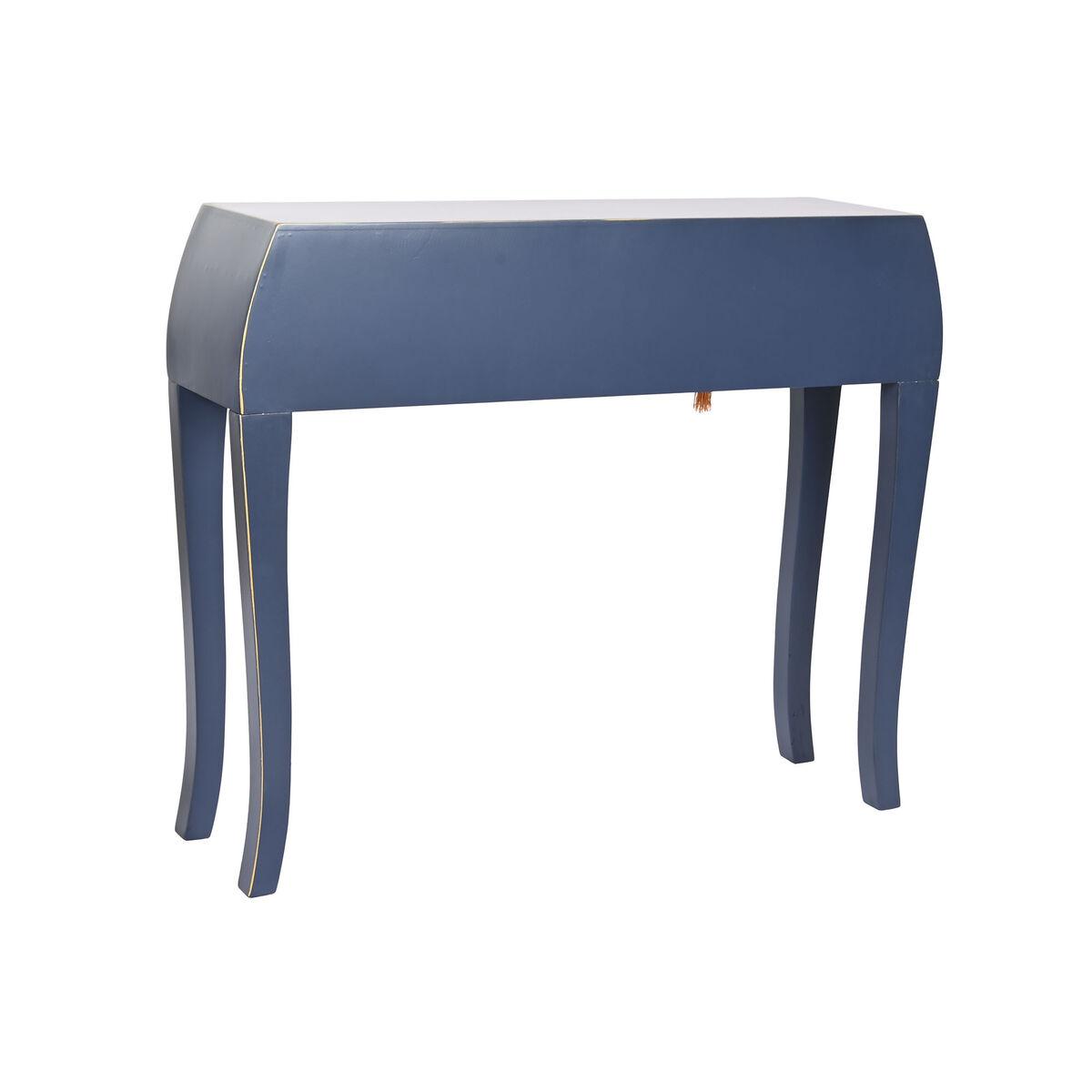 Consola DKD Home Decor Azul Dorado Abeto Madera MDF 96 x 26 x 80 cm