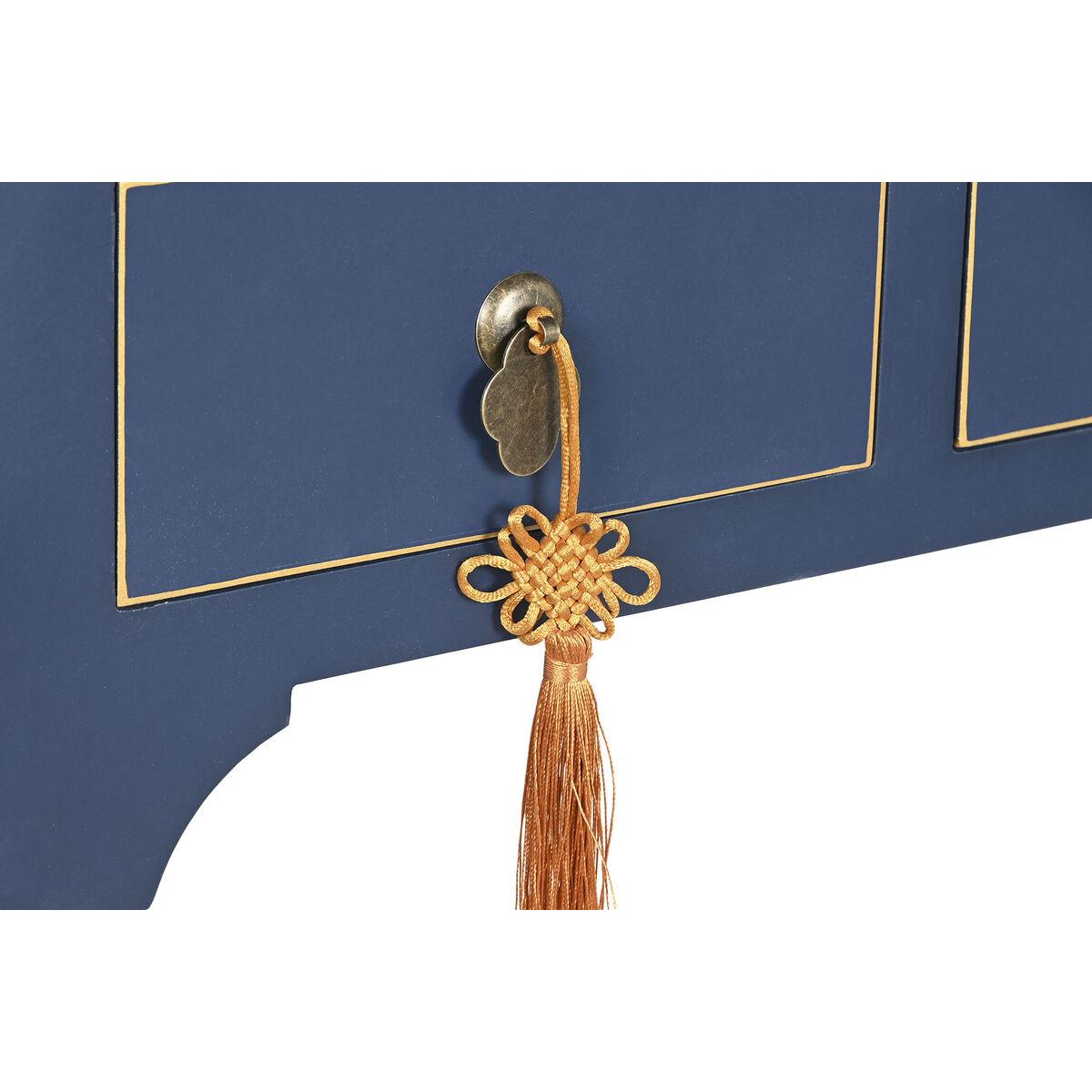 Consola DKD Home Decor Azul Dorado Abeto Madera MDF 96 x 26 x 80 cm