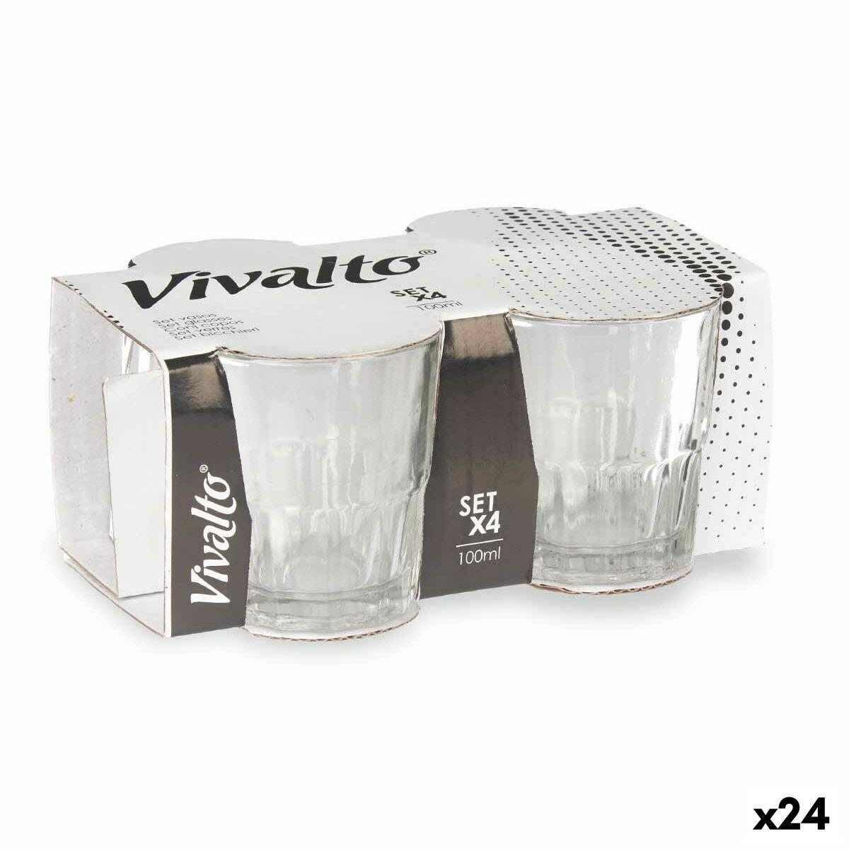 Vaso Vivalto RYG5041 Transparente Vidrio 100 ml Café (24 Unidades)