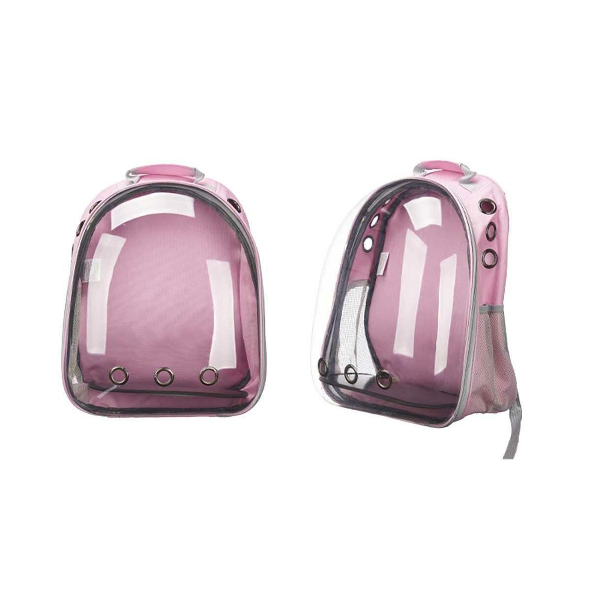 Mochila para Mascotas Mascow 567 Rosa Transparente 43 x 26 x 33 cm