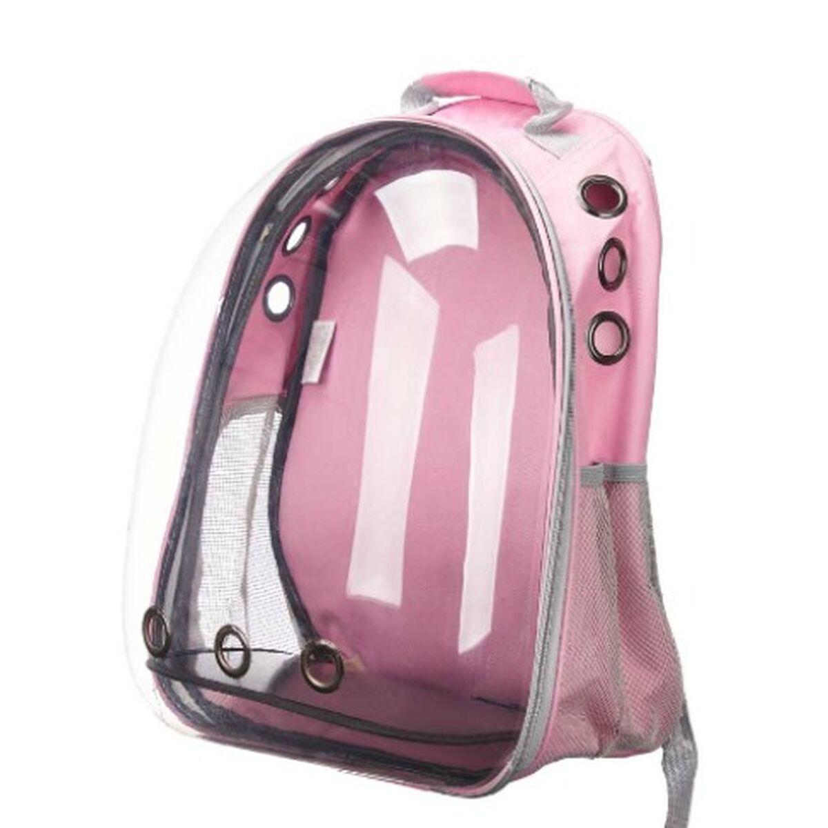 Mochila para Mascotas Mascow 567 Rosa Transparente 43 x 26 x 33 cm