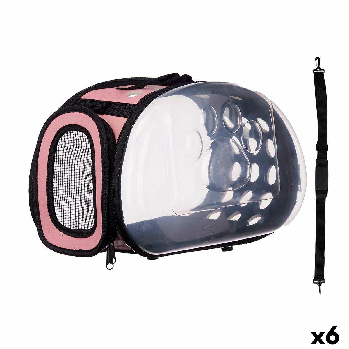 Transportín Mascow 225 Negro Rosa Plástico 37 x 17 x 22 cm (6 Unidades)