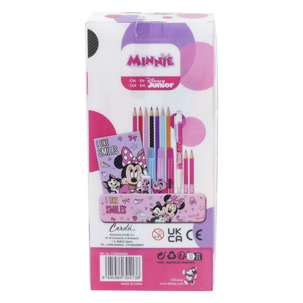 Set de Papelería Minnie Mouse 25 Piezas Rosa