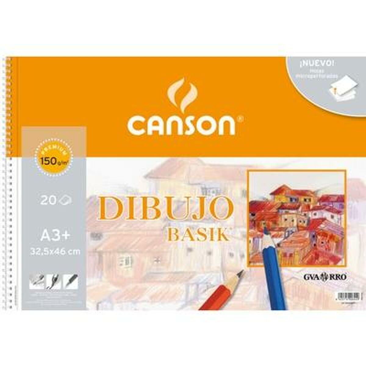 Bloc de dibujo Canson Basik Microperforado 20 Hojas A3 (10 Unidades)