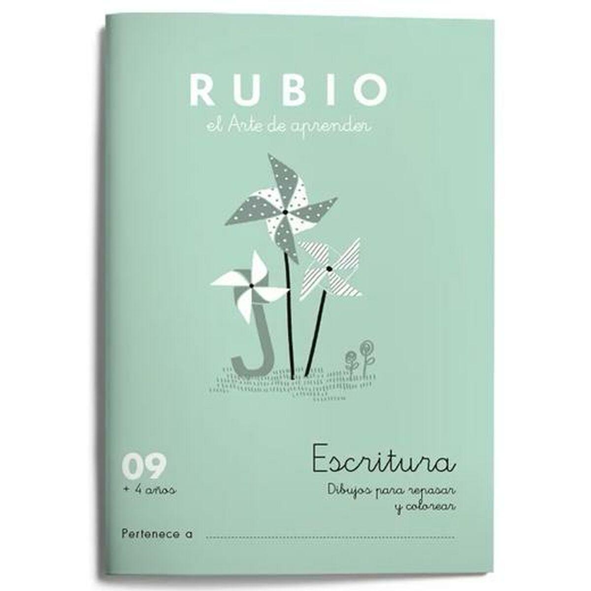 Cuaderno de escritura y caligrafía Rubio Nº09 A5 Español (10 Unidades)